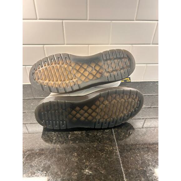 Dr. Martens Zavala Women's Leather Ankle Platform Combat‎ Boots White Size 8M - Picture 8 of 9